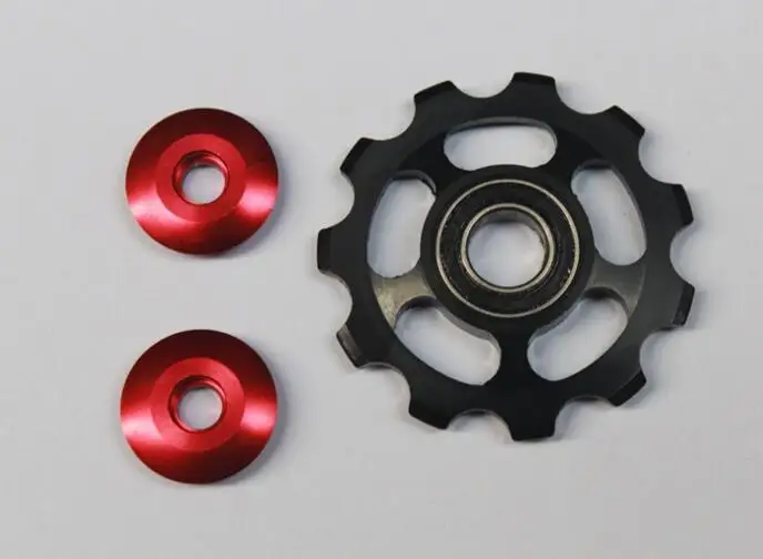 
Hot 11 T Aluminium Fiets Achterderailleur Neuswiel Road Mtb Leidrol Spanrol Fiets Deel Fietsaccessoires 