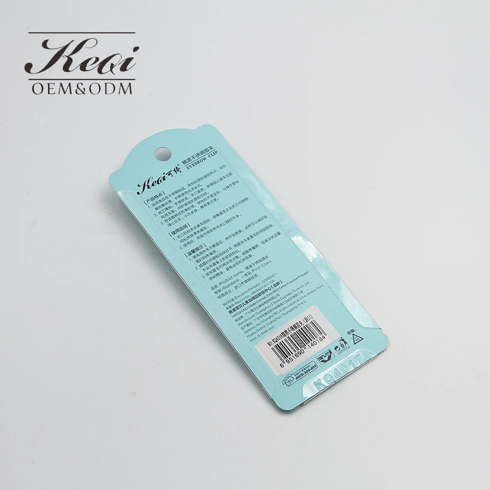 KEQI Personal care items portable cheaper price stainless tweezers eyebrow slant tweezers