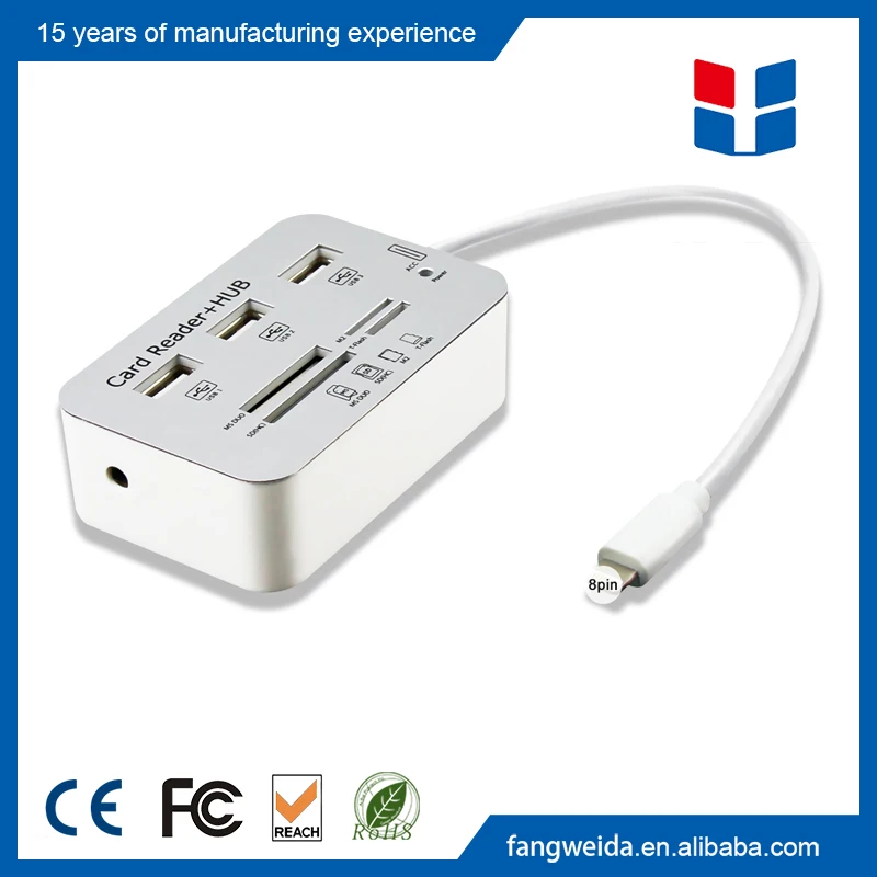 5 в 1 SD TF card reader подключение камер комплект для iphone 5 6 s/ipad 4/iPad мини/iPad Воздуха