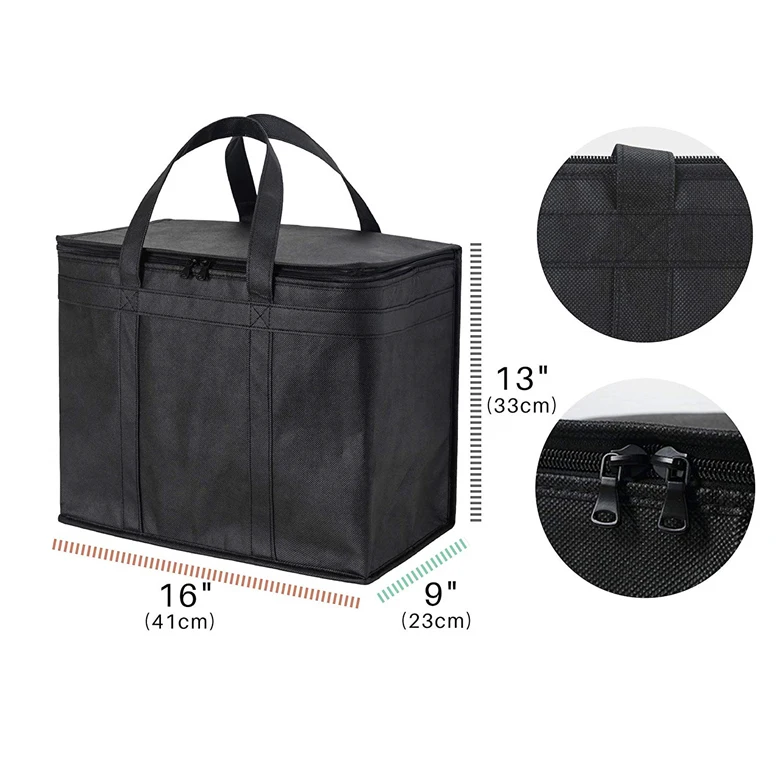 non woven waterproof and eco-friendly lunch bag thermal insulation comfortable fabric for cooler bags