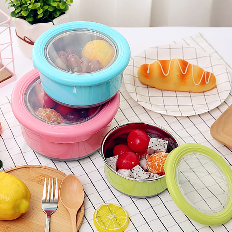 Food Storage Container 3pcs Stainless Steel Food Container Bento Lunch Box