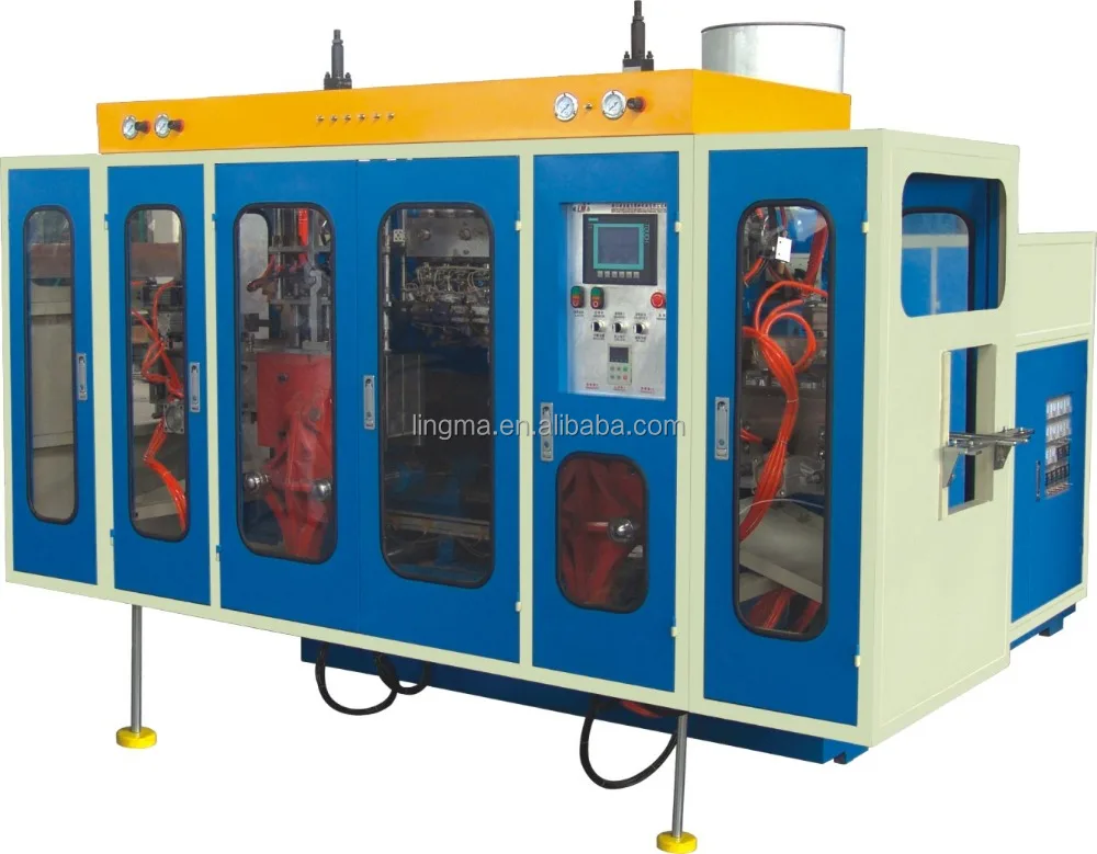 6 die head blow molding machine for PE/HDPE/PP bottle making