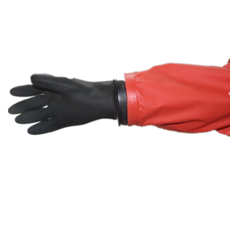 chemical protective suit hazmat clothes half closed PVC supported