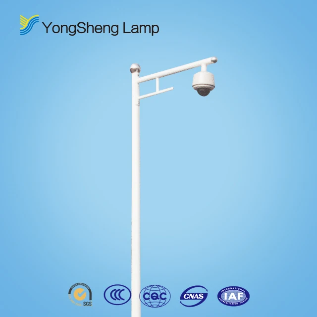 6.0M 6 meter  Camera Pole Fixed Cylindrical/galvanized Monitor Light Pole