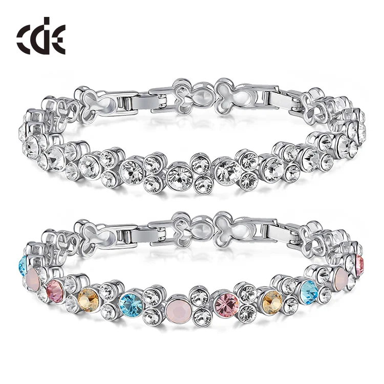 Lady Elegent Jewelry Crystal Brass Fashion Girl Bracelet