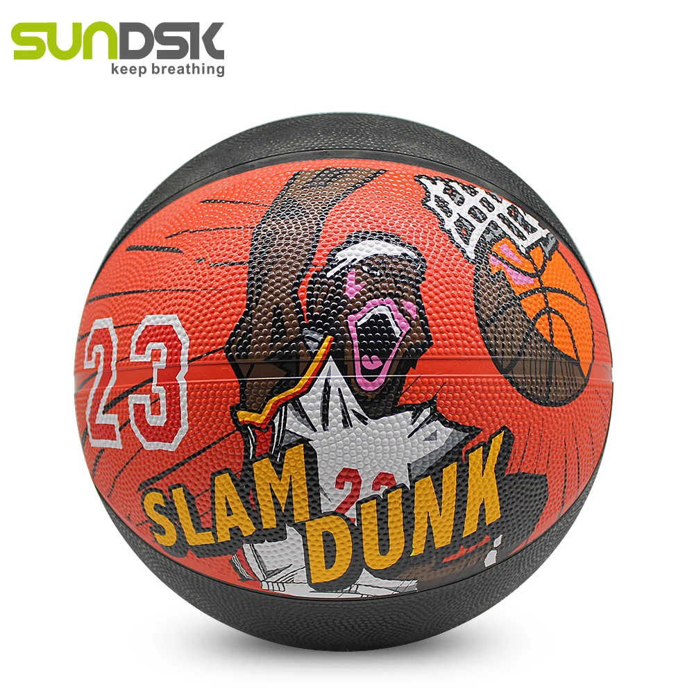 Custom made size 3 rubber basketball ball custom logo