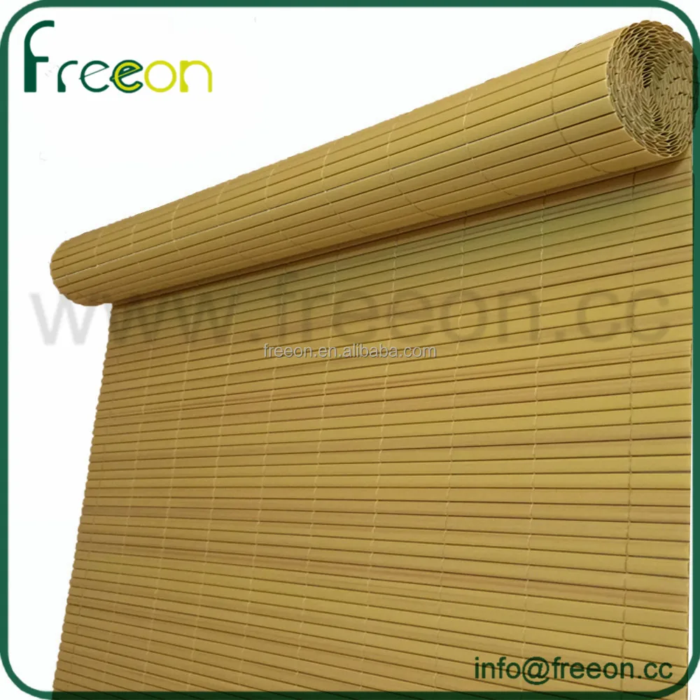 Basic Plastic Cane 14mm Double Face Fence 1x3m Bamboo