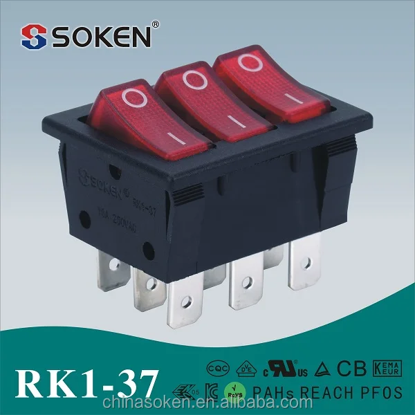 Soken CQC 9 контакт. SPST на выкл перекидной переключатель t85 для подогрева чашек подогреватель