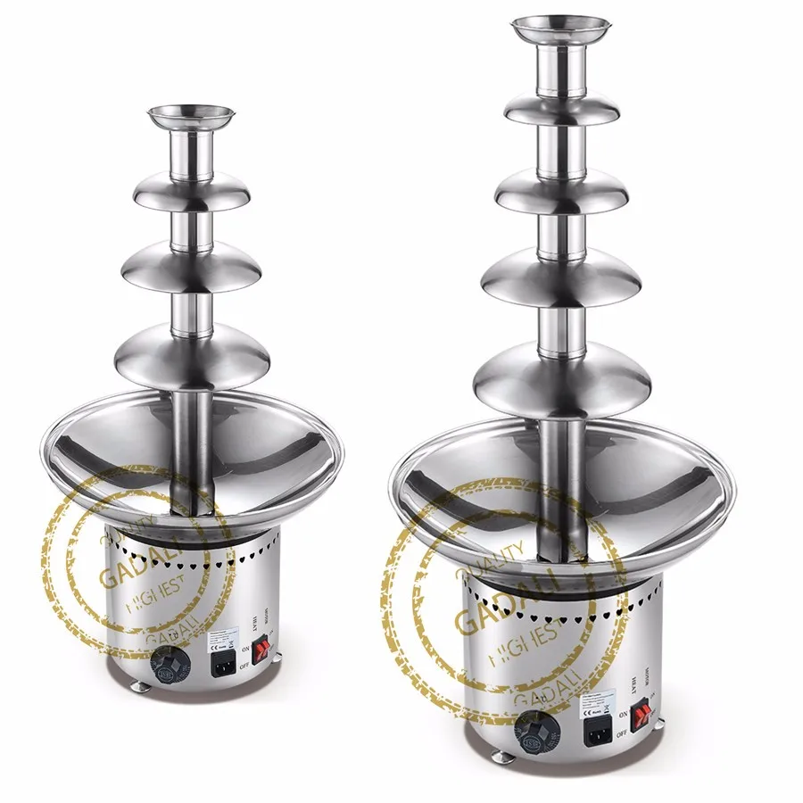 Шоколадный фонтан 4 уровня из нержавеющей стали оптовая продажа коммерческий шоколадный машина для шоколадного