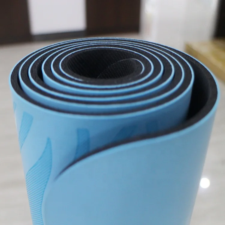 eco Friendly Extra Thick Anti Skid guide Line Natural Rubber Easy Clean custom PU leather Yoga Mat adult size large wider mat
