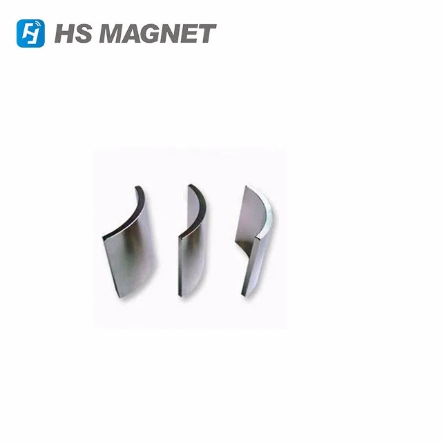 Zinc Coating Arc Segment Sintered NdFeB Magnets for AC high speed motor