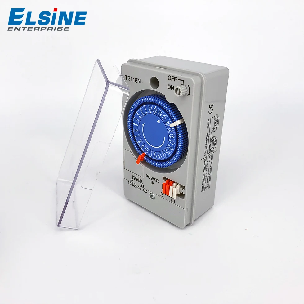 Mechanical timer TB118N battery operated 150hours 15A 110/230V 24 hour timer switch