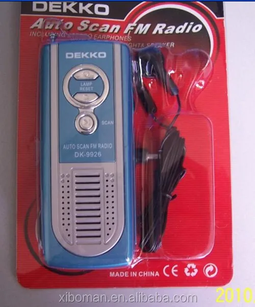 Mini Promotional Gift Fixed Frequency FM Auto Scan Radio