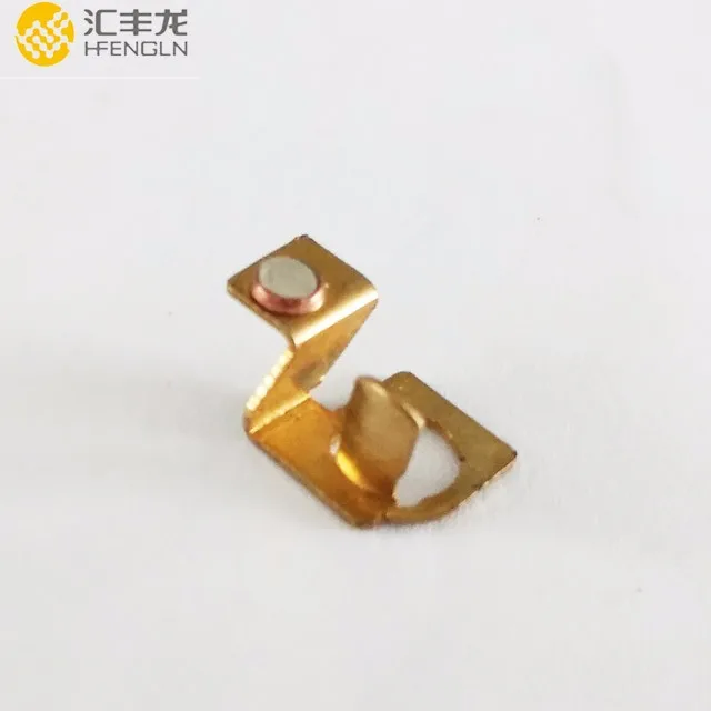 stamping welding maching silver copper brass electric contacts