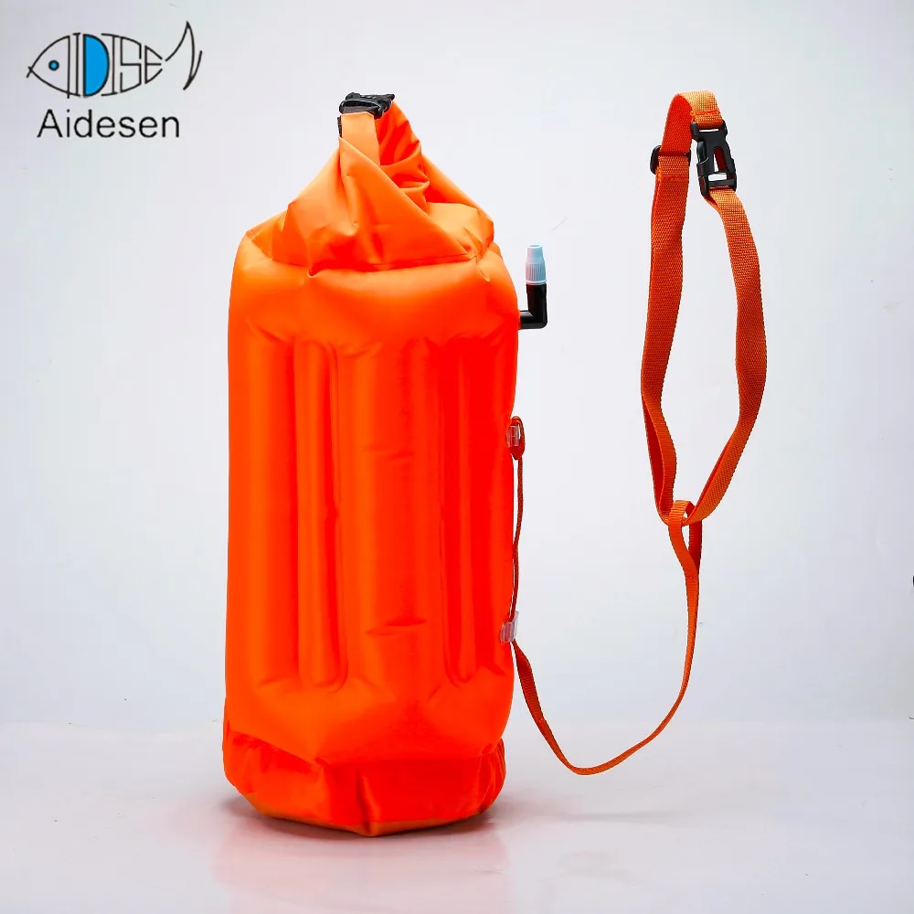 Outdoor Sail Pull Inflatable Floating Open Water Swimming Swim Buoy