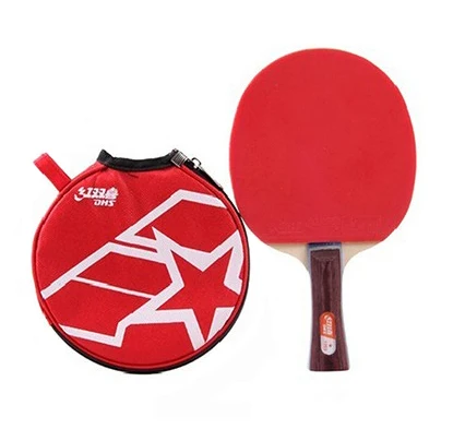 Cheap DHS 1002 1006 pips-in Rubber 1 Star Set Ping Pong Bat Racket table tennis paddle