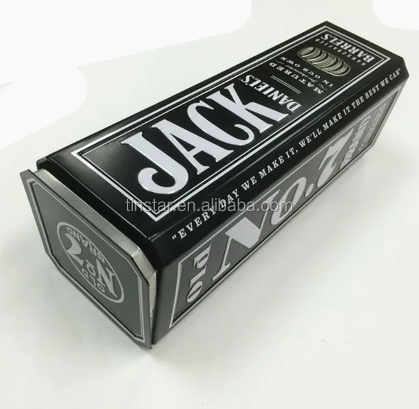 Quality whisky metal tin can bourbon wine tin box manufacturer