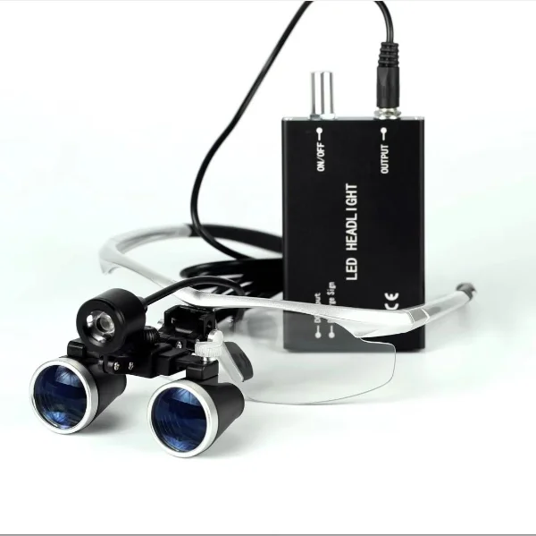 3.5x Magnification binocular ttl dental loupes surgical  with led light