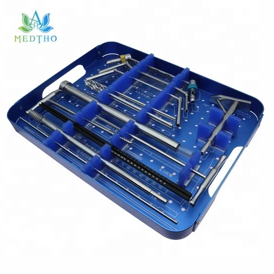orthopedic instrument trauma medical kit orthopedic instrument set DHS and DCS Plate Instrument Set