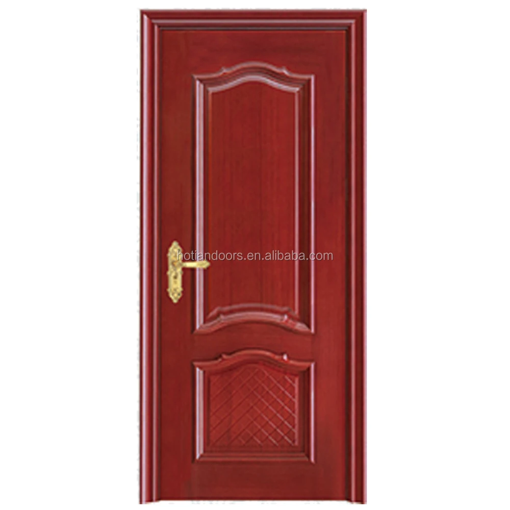 China Hot Sale Pvc Wooden Door Residential Pvc Wooden Entry Double Door Flat Teak Pvc Wood Main Door Designs
