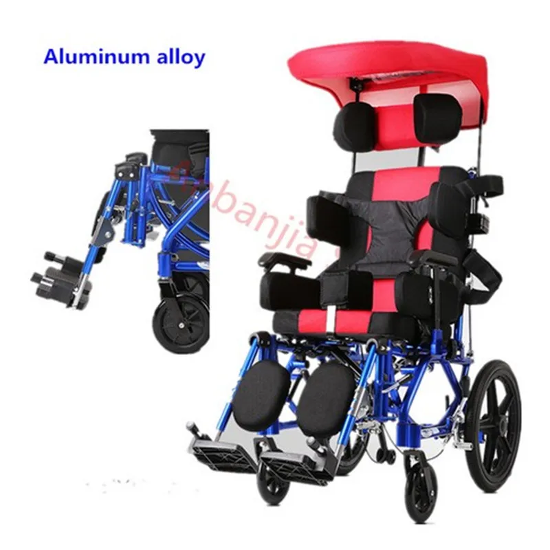 Lightest folding electric cerebral palsy children wheelchair price strong capacity wheelchair