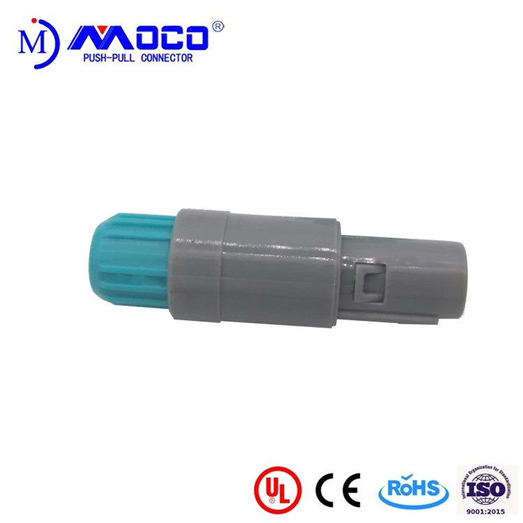 P Series Plastic Connector  PAG Male Plug PKG Female Socket 2 3 4 5 6 7 8 9 10 14 Pin Connector With Green Nut For Medical