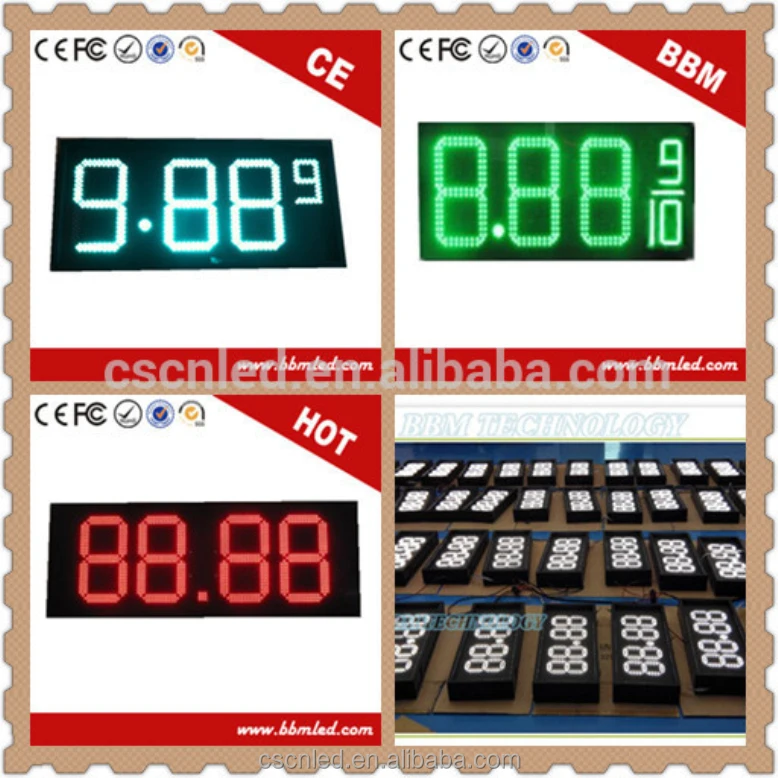 digital led petrol price display