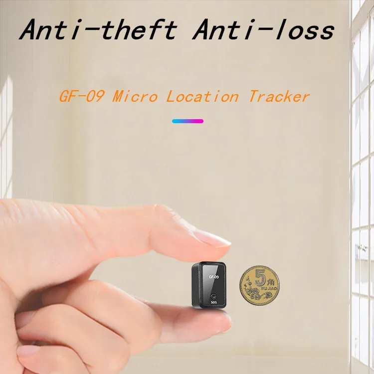 2019 New Arrive GPS Mini GF- 09 Pet GPS Tracker SOS alarm With Free APP Mini GPS Tracking Device