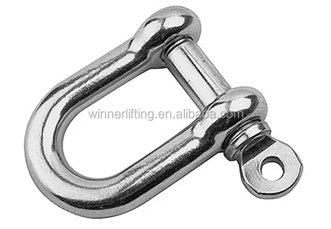 U.S Stainless Steel Screw Pin Bow Shackle