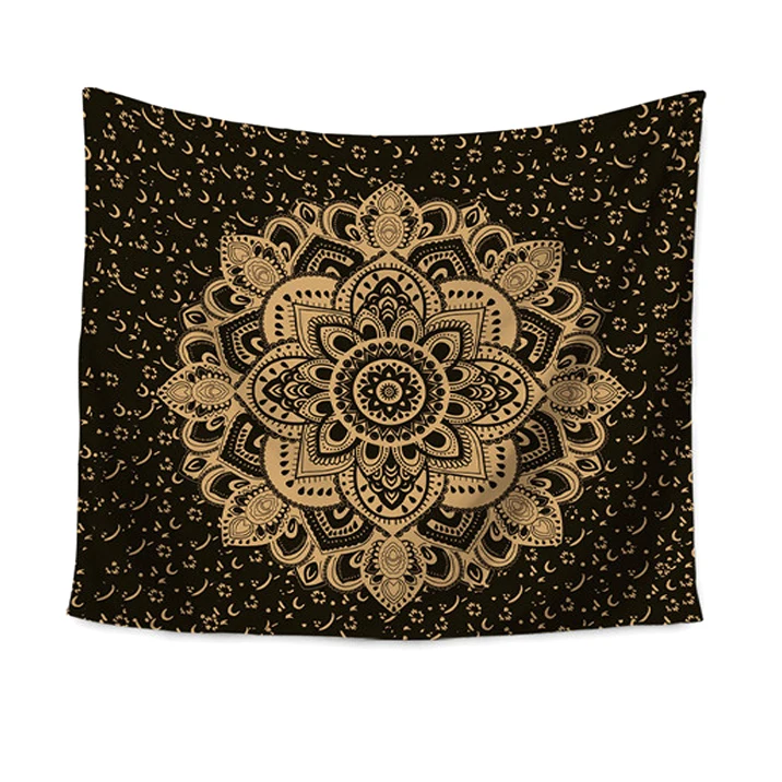 Custom Made Indian Wall Hanging Passion Ombre Mandala Tapestry For Home Decoration