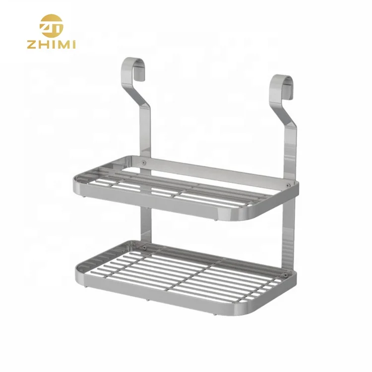 
304 Stainless Steel Wall Mounted Kitchen Display Dish Rack Spice Rack 