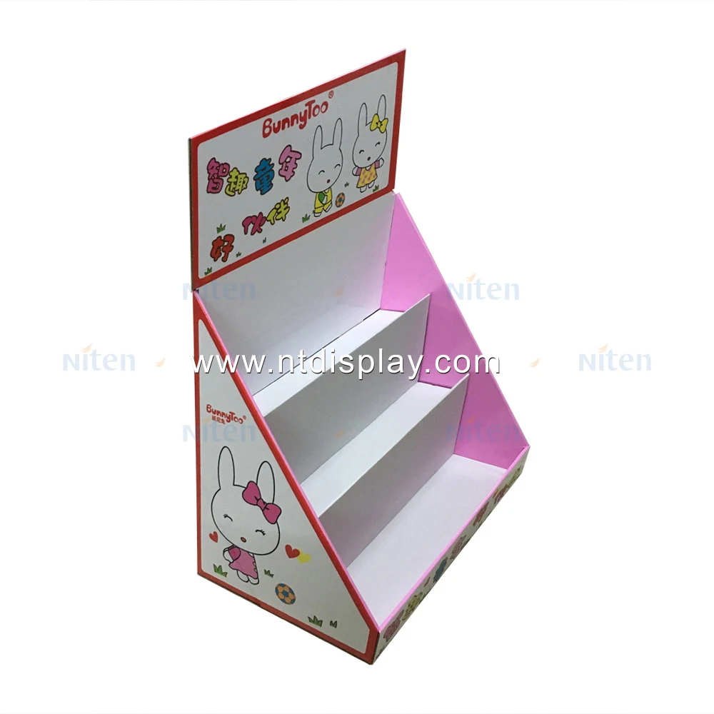 Cardboard material display racks contact lens counter display for optical store