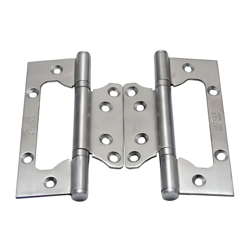 ss304 butterfly flush sub mother door hinge with two ball bearing