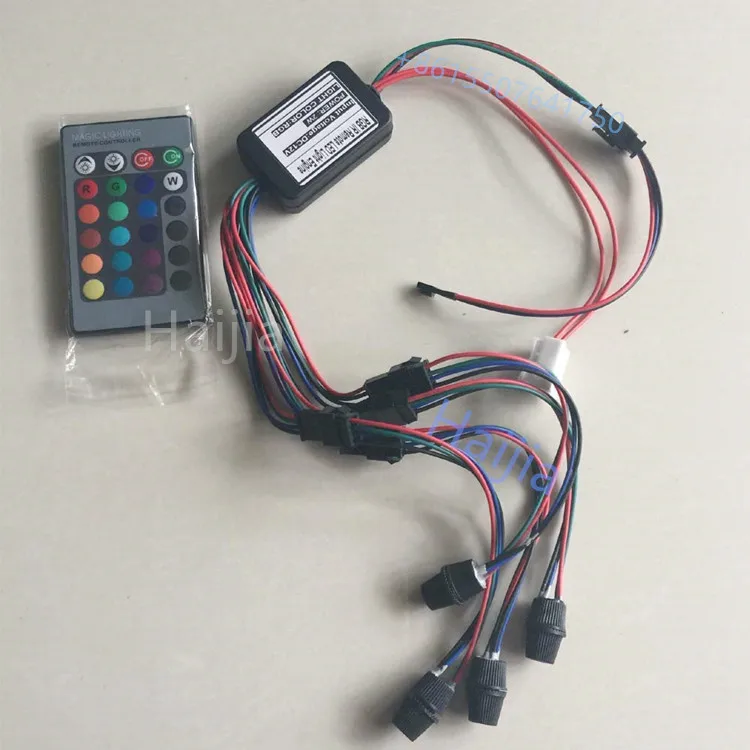 New design and new function plastic 12V 1 tow 4 fiber optic light generator