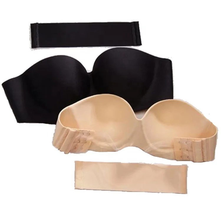 enchanting strapless seamless bra One Piece seamless invisible transparent breast nipple bra