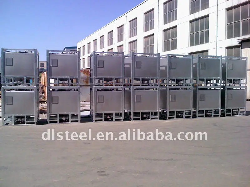 
Cubic stainless steel tank with strong frame 