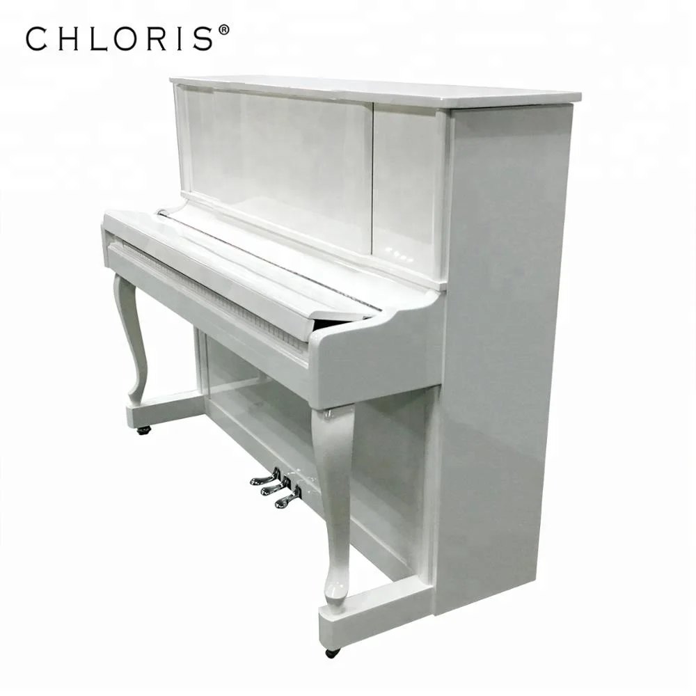 Chloris  Klavier White Upright Wooden Piano for kids 123 music keyboard instrument