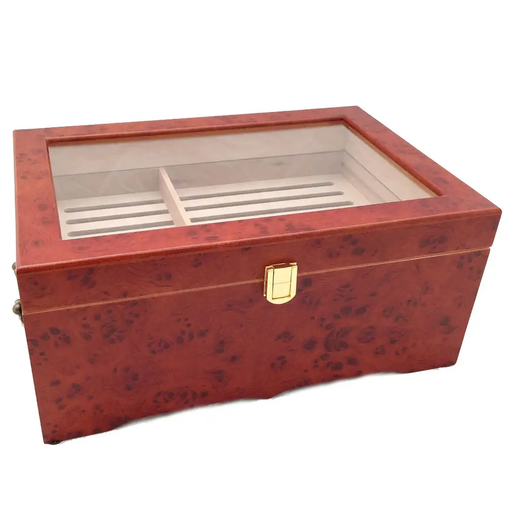 
Customized Design Printed Wooden Cigar Humidor Boxes For Sale 