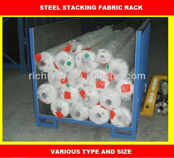 Factory sale Steel Fabric Storage Stacking Rack, Rolling Stack Rack, Folding Stacking Racks and Shelves