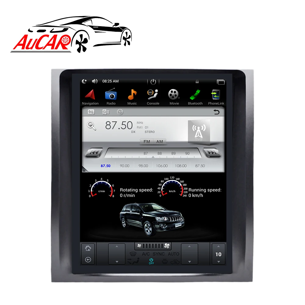 Автомагнитола AuCAR PX6 вертикальная 10 4 дюйма Android 9 для Lexus GX GX470