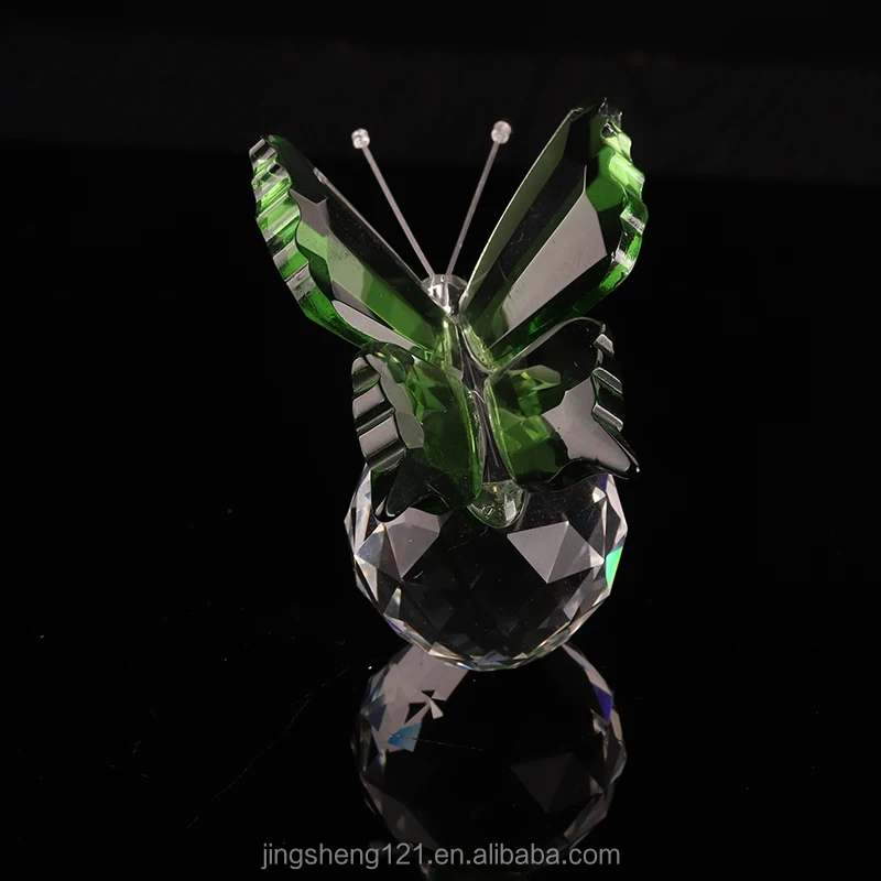 Crystal Glass Butterfly Model Crystal Butterfly For Crystal Wedding Gift