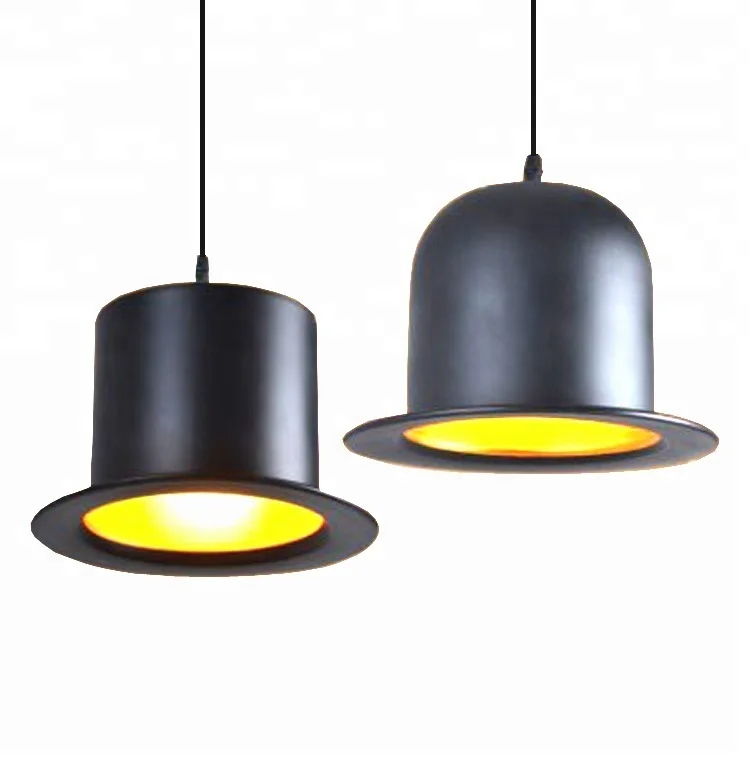 American simple hat chandelier creative chandelier black luminaire chandelier