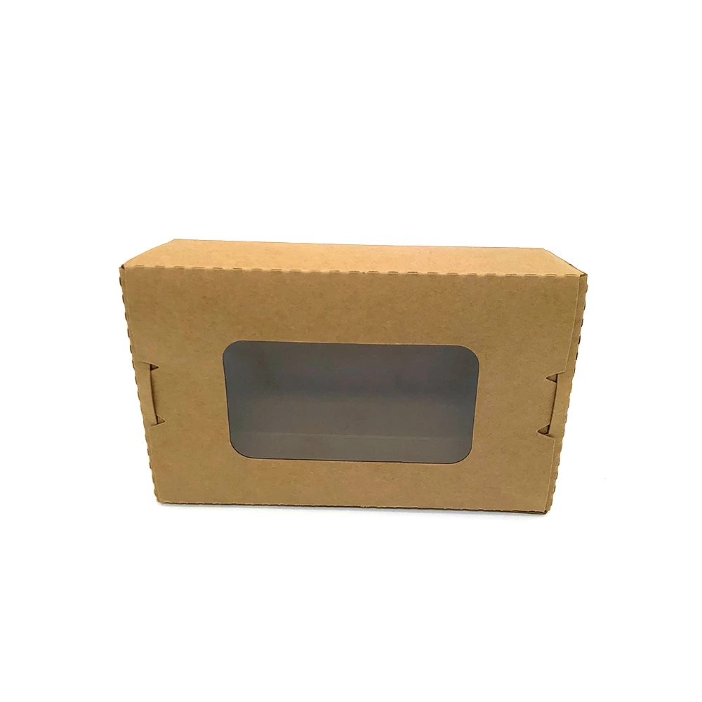 To go Chinese noodle box salad packaging window lunch box