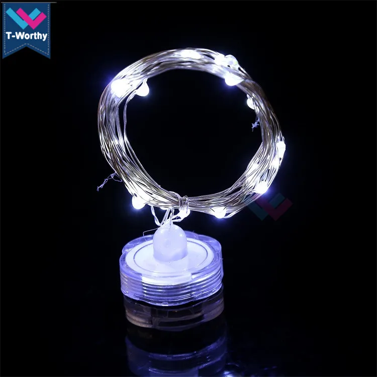 Christmas Decoration Copper Wire Mini Button Battery Powered Waterproof Led String Lights