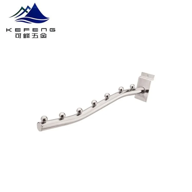 Slatwall Panels clothes display hanging hook with 7 beads