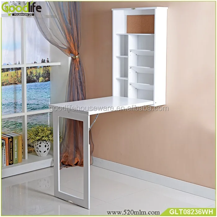 Wooden factory furniture wall table with writing board