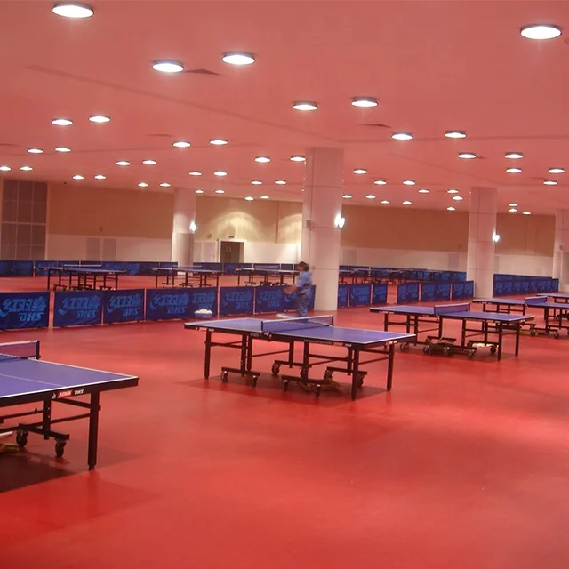 
Professional sports flooring red table tennis flooring mat 