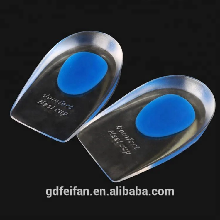 Hot sale  silicone heel pad cushion shock absorption relief heel pain gel insole for foot heels