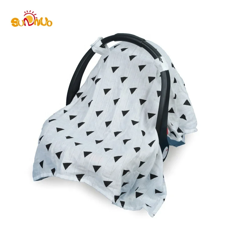2019 Multifunctional Muslin Carseat Canopy for Infant Car Seats - Universal Fit Carseat Cover