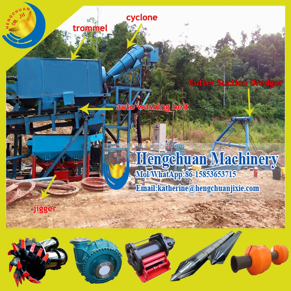 High Efficient China Cutter Head Diamond Mining Dredge for Sale